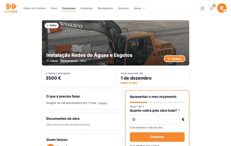 Abra o concurso